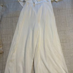 Pedal and Pup white jumpsuit